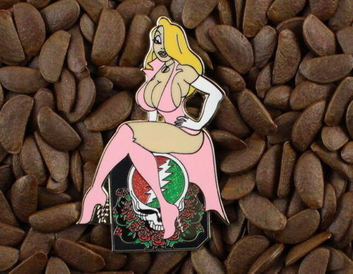 Grateful Dead Pins Jessica Rabbit Pin Sexy Glown Skull Roses Lighting Bolt Badge