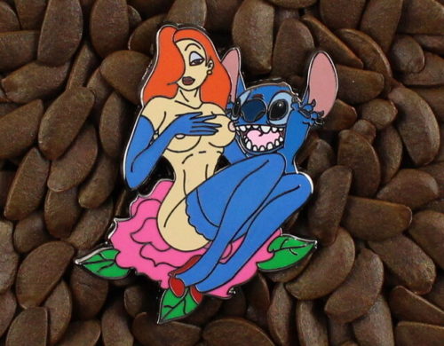 Jessica Rabbit Pins Fantasy Pin Stitch Flower Badge