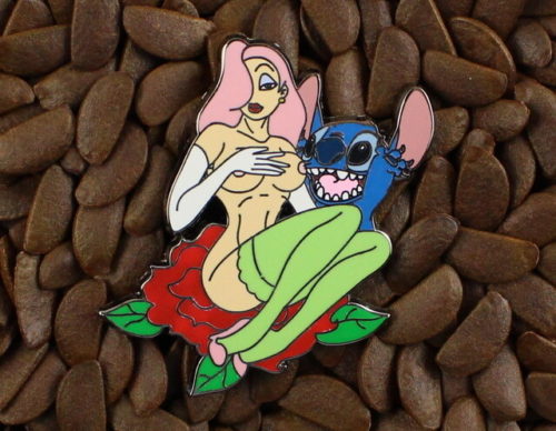 Jessica Rabbit Pins Fantasy Pin Stitch Flower Badge