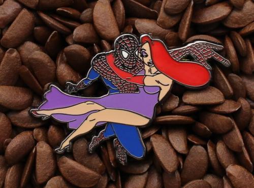 Jessica Rabbit Pins With Spiderman Pin