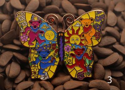 Grateful Dead Hat Pins Butterfly Bears Lighting Bolt Pin - Image 3