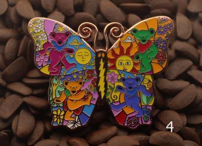 Grateful Dead Hat Pins Butterfly Bears Lighting Bolt Pin - Image 4