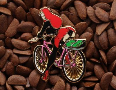 Jessica Rabbit Pins School Girl Bicycle Pin
