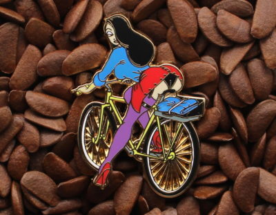 Jessica Rabbit Pins School Girl Bicycle Pin - Image 5