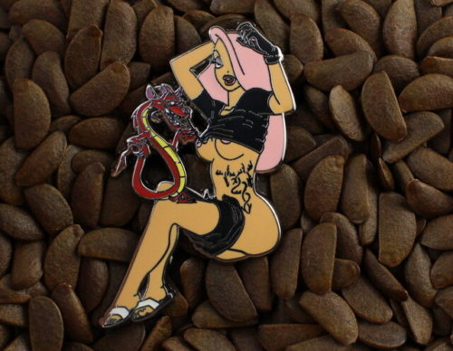 Jessica Rabbit Pins Fantasy Pin Dragon And Girl With Dragon Tattoo Badge
