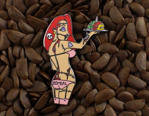 Jessica Rabbit Pins Fantasy Pin Zombie Waitress Brain Cake On Tray