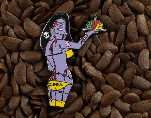 Jessica Rabbit Pins Fantasy Pin Zombie Waitress Brain Cake On Tray