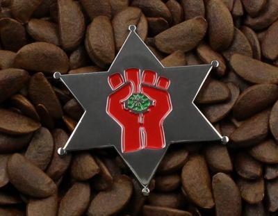 Hunter S Thompson Fear & Loathing Sheriff Badge Gonzo Chrome - Image 3