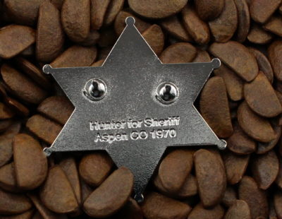 Hunter S Thompson Fear & Loathing Sheriff Badge Gonzo Chrome - Image 4