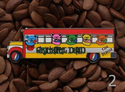 Grateful Dead Pins School Bus Pin Bear On Tour - Image 2