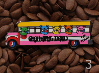 Grateful Dead Pins School Bus Pin Bear On Tour - Image 3