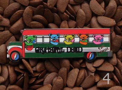 Grateful Dead Pins School Bus Pin Bear On Tour - Image 4