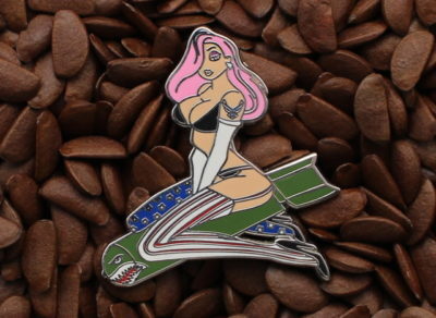 Jessica Rabbit Pins World War II Nose Art Bombs Away Pin - Image 3
