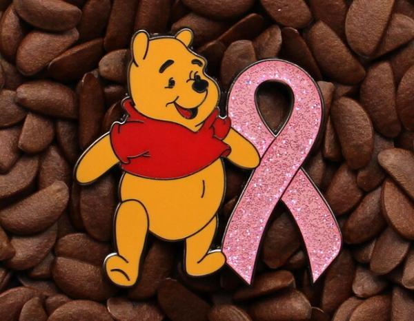 Pink Ribbon Pins Winnie The Pooh Pin Affordable Limited Pins Limited Edition Metal