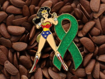 Green Ribbon Pin Jessica Rabbit Pins Patriots Wonder Woman