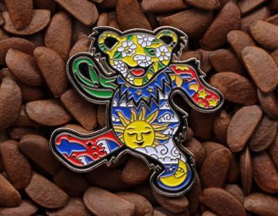 Grateful Dead Pins Happy Pooh Bear Lighting Bolt Sunshine Flower Pin