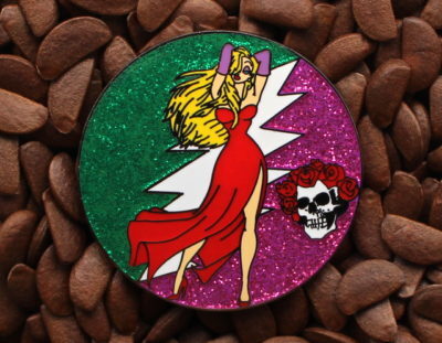 Jessica Rabbit Pins Grateful Dead Skull Roses Pin - Image 2