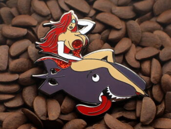 Jessica Rabbit Pins WW2 Shark Bomb Pinup Pin
