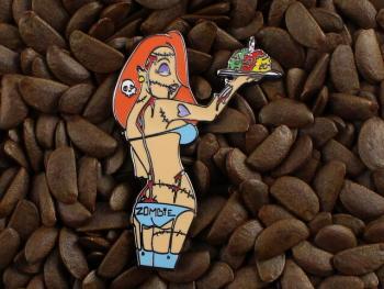 Jessica Rabbit Pins Fantasy Pin Zombie Waitress Brain Cake On Tray